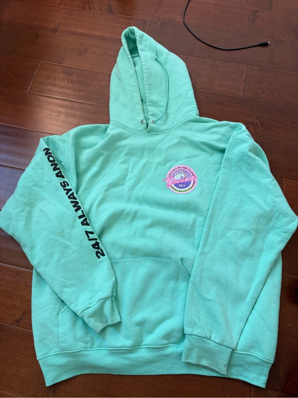 Deux Moi Mint Green Hoodie